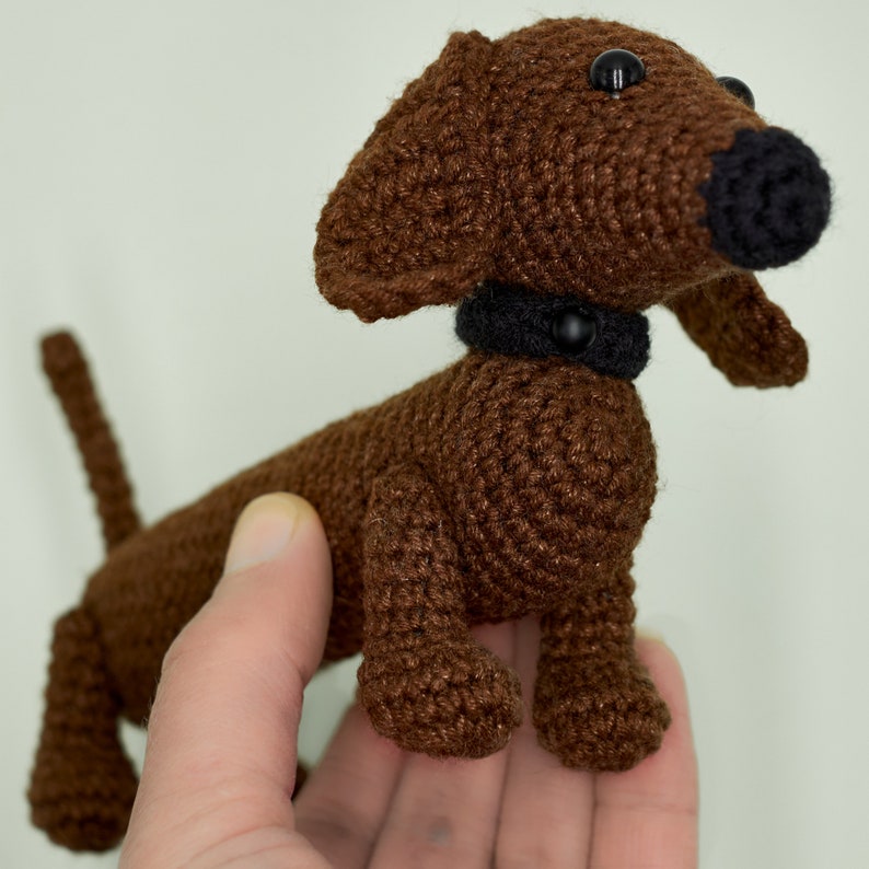 Dackel Amigurumi Häkelanleitung Hund Amigurumi häkeln Anleitung Dackel Spielzeug Anleitung Hund Häkelanleitung Pdf Handgemachte Wursthund image 5