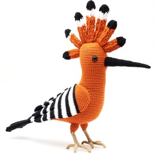 Hoopoe Crochet amigurumi PATTERN Amigurumi toy pattern Crochet hoopoe pattern bird crochet pdf pattern Original crochet amigurumi birds image 6