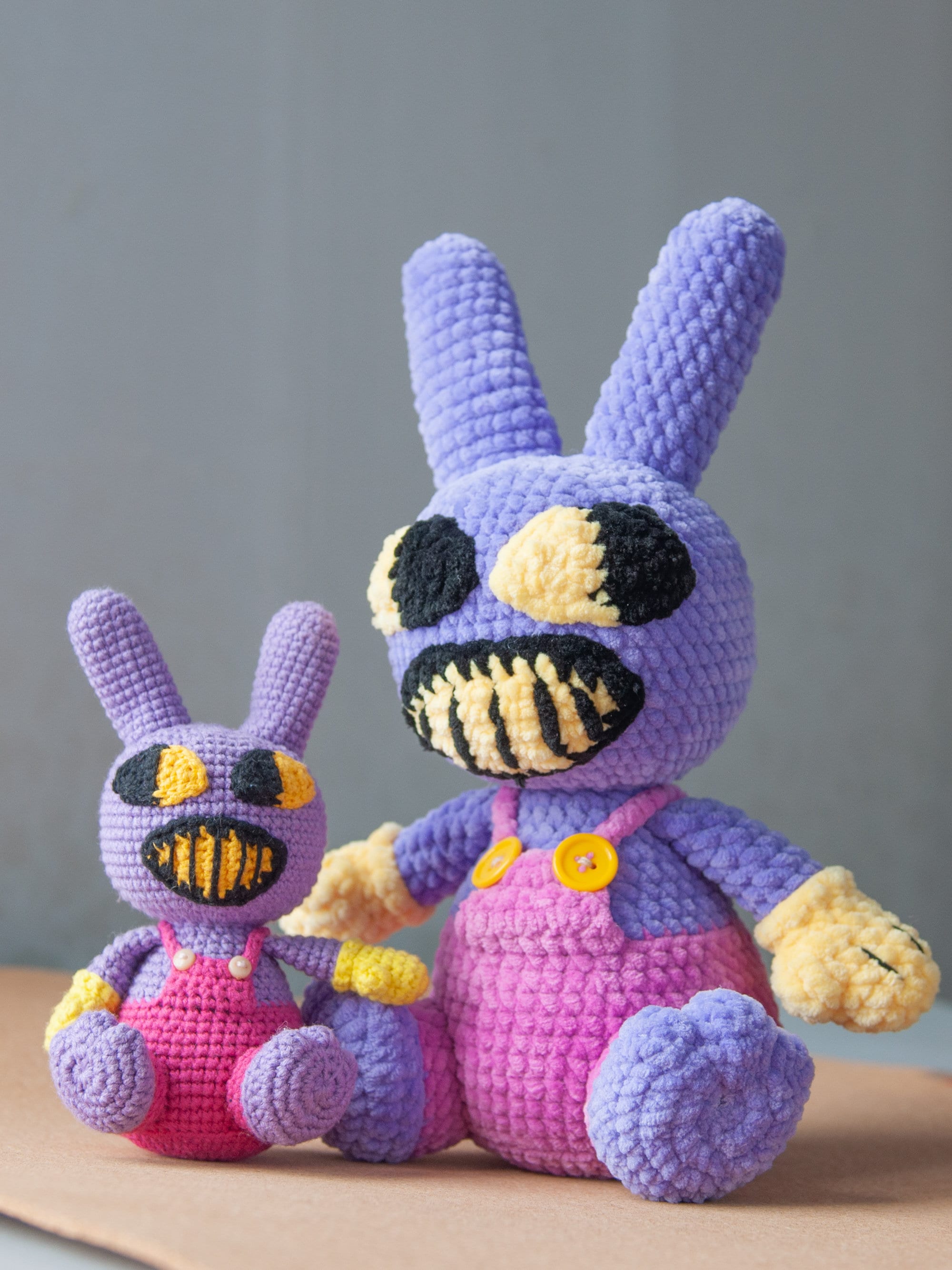 Jax Amigurumi Crochet PDF Pattern: Lilac Cartoon Rabbit From the