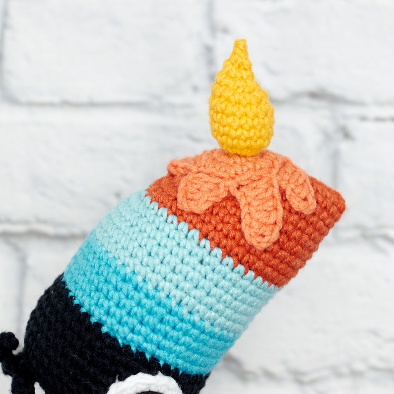 Crochet PATTERN Candlestick toucan. Amigurumi pattern Crochet toucan toy pattern toucan crochet pdf pattern Original crochet bird amigurumi image 5