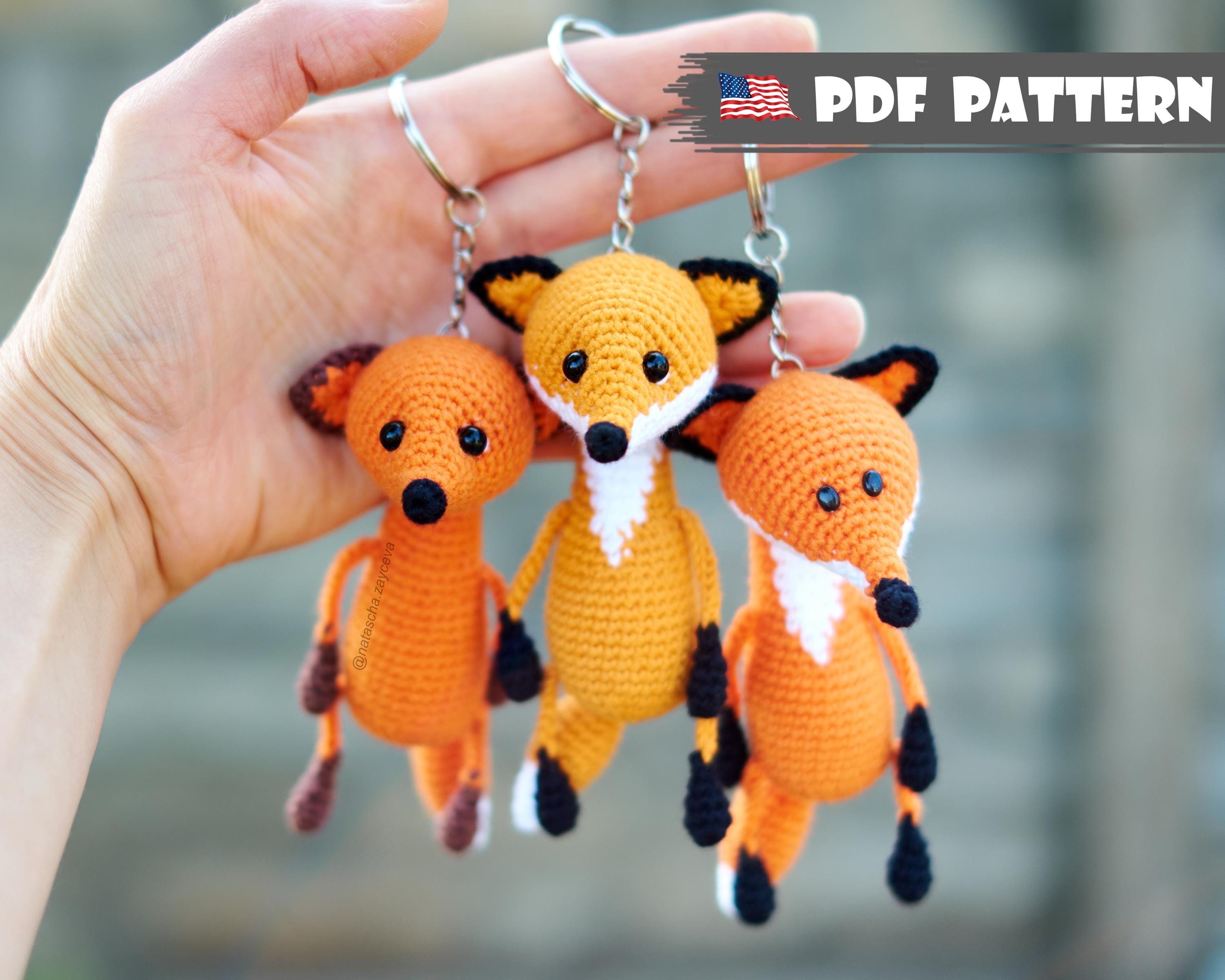 Cute Fox Keychain - Etsy
