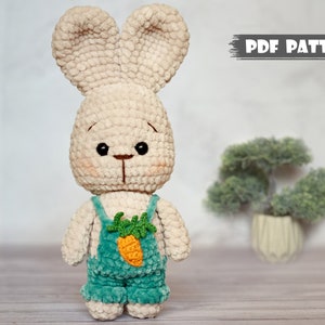 Amigurumi PATTERN small plush bunny crochet pattern for crochet bunny toy pattern hare Easy crochet pdf pattern amigurumi soft small bunny
