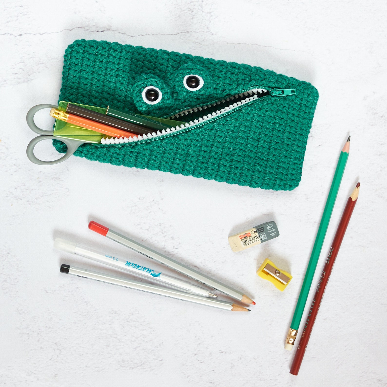 Pencil Case Crochet PATTERN. Crochet Pencilbox Monster. Etsy