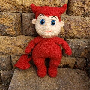 Crochet Baby Devil Pattern: Halloween Amigurumi Plush Toy (Digital PDF) image 8