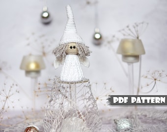 Crochet PATTERN Angel the Jingle bells. Christmas tree decoration. Amigurumi pattern Crochet Girl Jingle bells Crochet tutorial angel gift