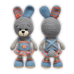 Crochet PATTERN easter bunny amigurumi pattern Crochet bunnies Toy hare crochet pattern Crochet hare amgurumi handmade hare plush bunny image 8