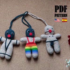 Crochet Gingerbread Men Pattern: Amigurumi Adult Toy 18+ (PDF Pattern). LGBTQ pride