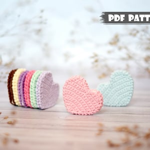 Crochet PATTERN Cookie Heart. Amigurumi pattern cookie. Crochet heart pattern. Food crochet pdf pattern. Crochet tutorial valentine's heart