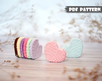 Crochet PATTERN Cookie Heart. Amigurumi pattern cookie. Crochet heart pattern. Food crochet pdf pattern. Crochet tutorial valentine's heart