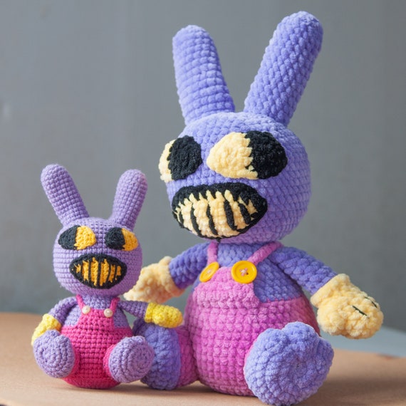 Jax Amigurumi Crochet PDF Pattern: Lilac Cartoon Rabbit From the