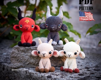 Crochet PATTERN Goat. Amigurumi Animal Toy. Zodiac Sign. Symbol of year 2027 (PDF Tutorial)