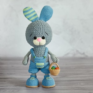 Crochet PATTERN easter bunny amigurumi pattern Crochet bunnies Toy hare crochet pattern Crochet hare amgurumi handmade hare plush bunny image 3