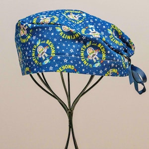 Unisex/Men's BLY Hat or Surgical Cap with Tie Back, All Cotton/Bonnet ou Chapeau de chirurgie avec attaches à l'arrière