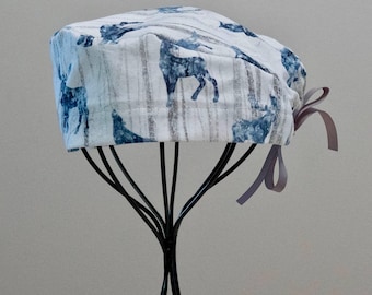 Unisex/Men’s Boreal Surgical Cap with Tie Back, All Cotton/Bonnet ou Chapeau de chirurgie avec attaches à l'arrière