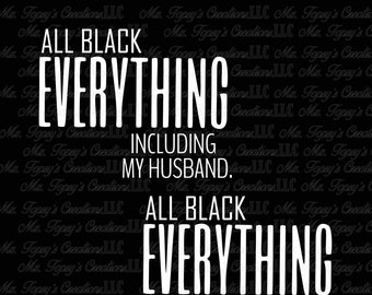 All Black Everything Etsy
