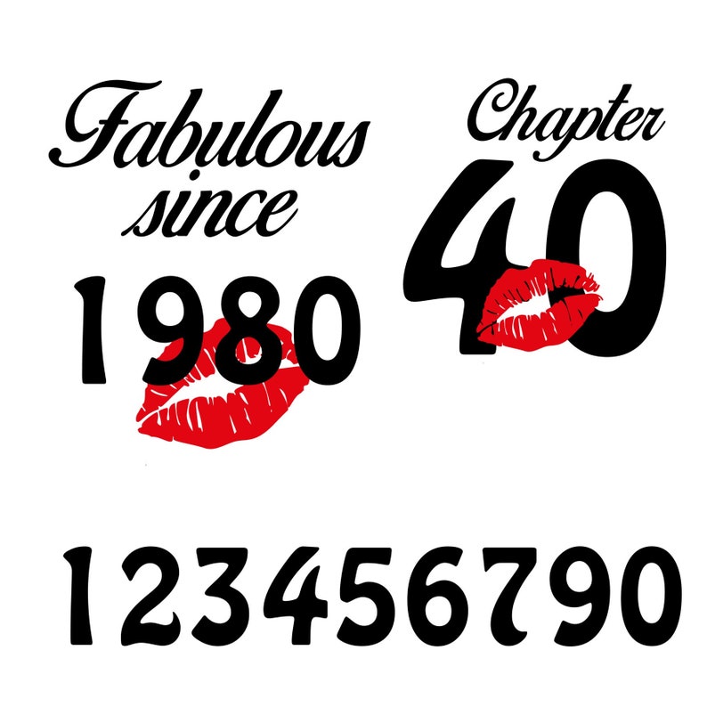 Download Fabulous Since and Chapter With all numbers SVG Instant | Etsy