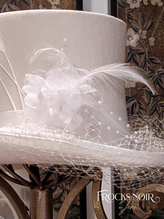 Top Hat Romantic Wedding Hat Elegant 