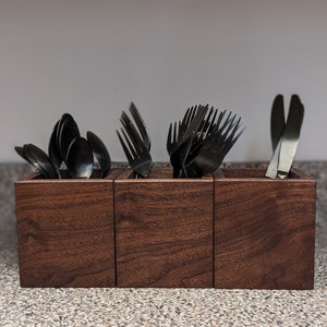 Silverware jars silverware boxes countertop spoons forks knives
