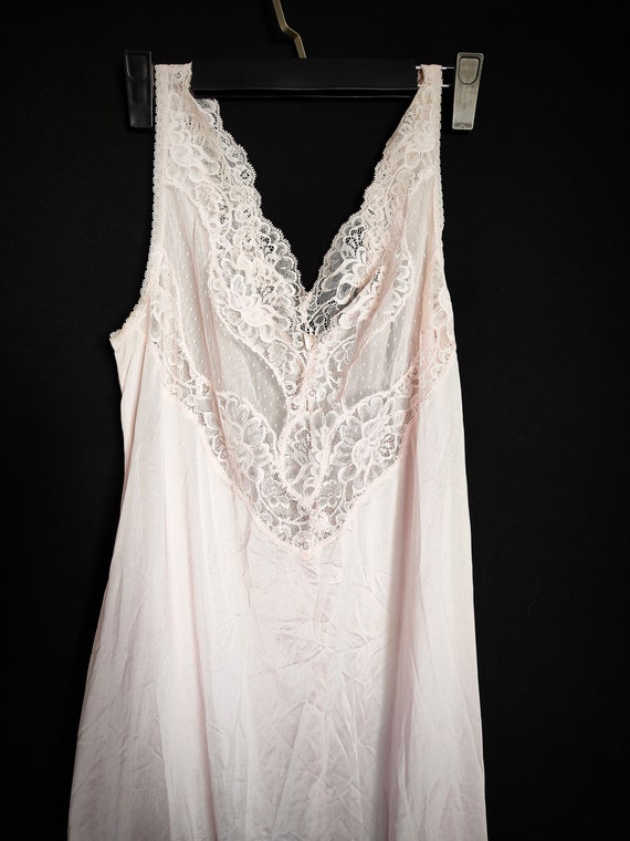 Lovely Soft Light Pink Nylon and Sheer Lace Petti… - image 5