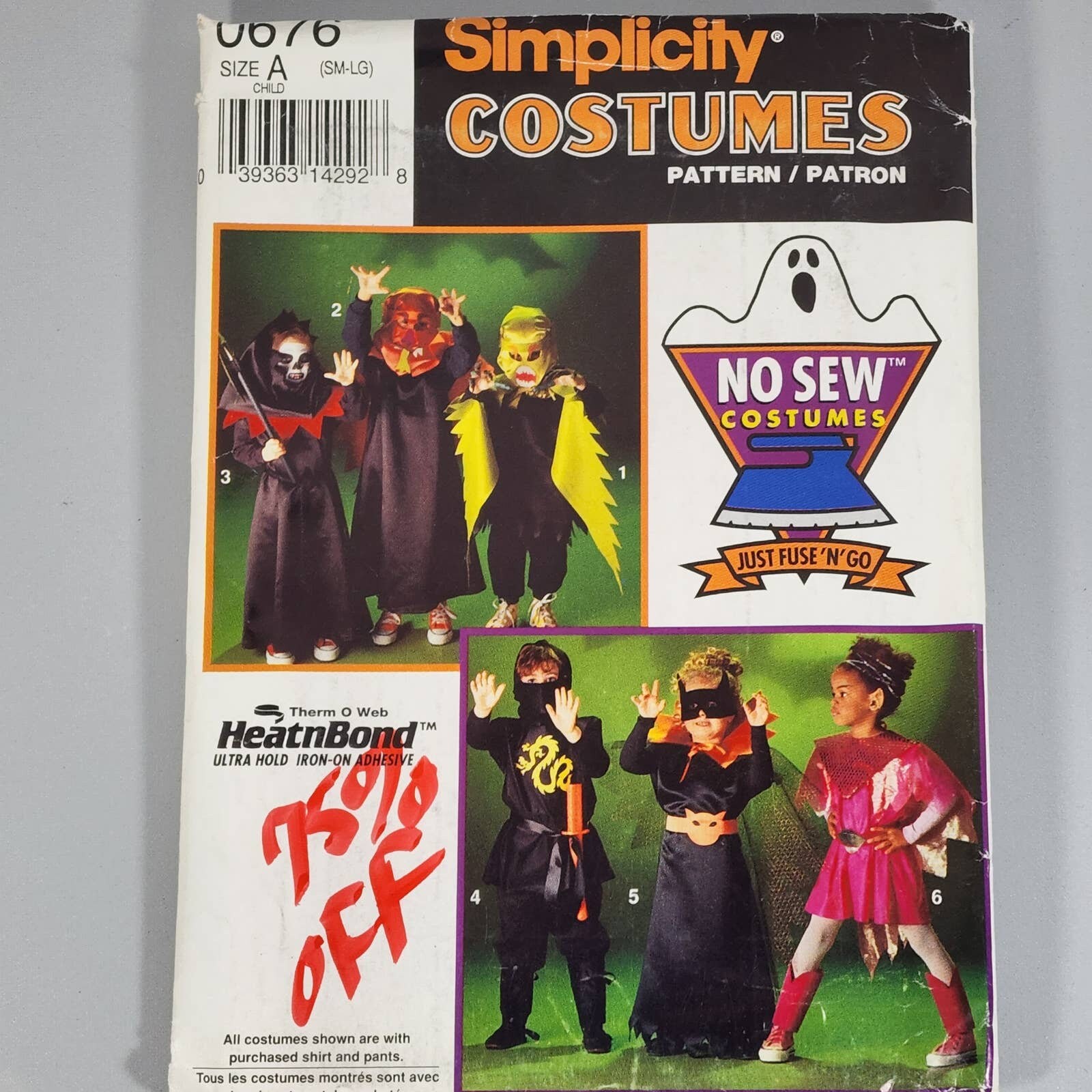 Simplicity Child Halloween Costumes Patterns Sizes A & BB Lot Etsy