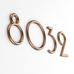 UNIQUE 3D Rounded Metal Lettering | House Numbers