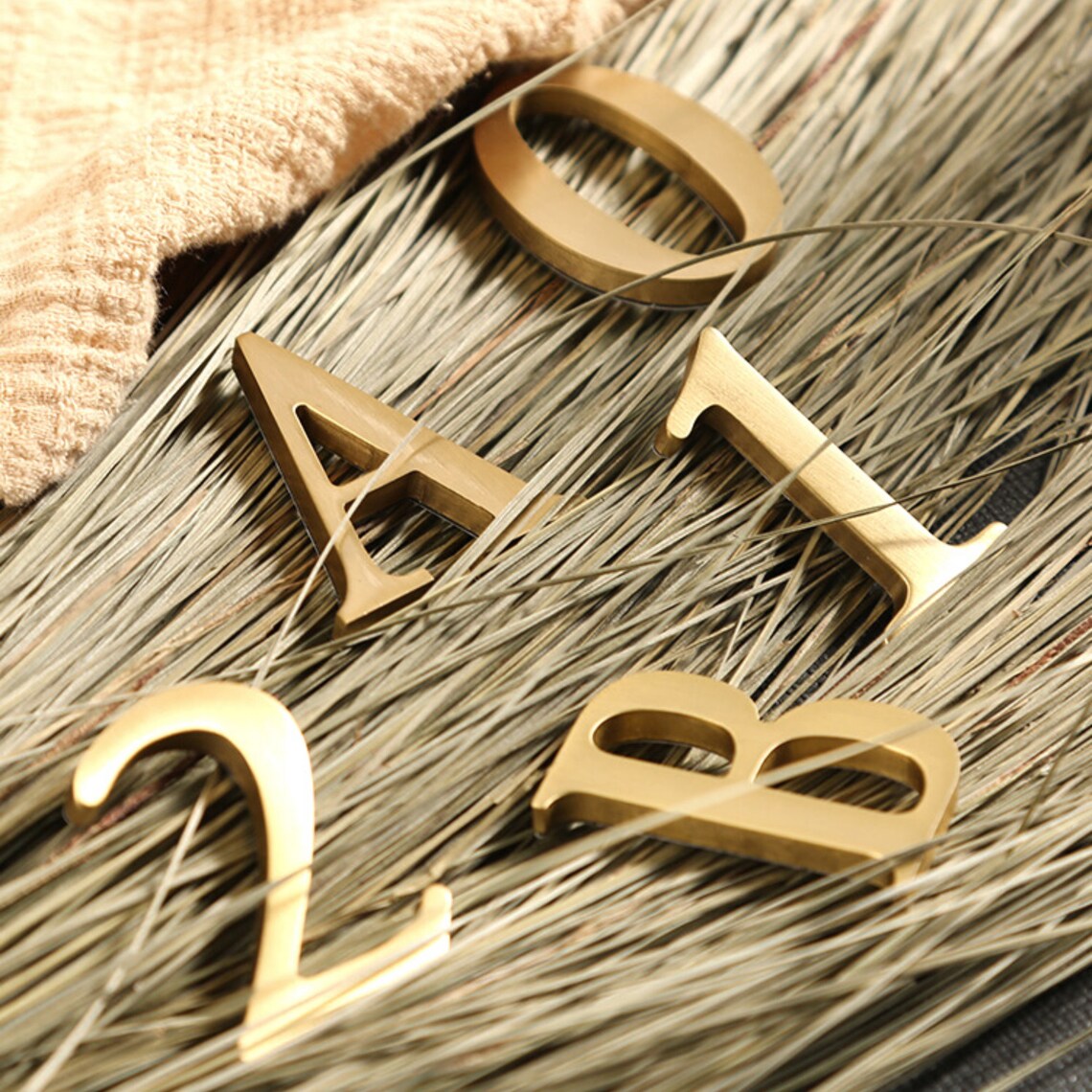Gold Metal Numbers and Letters, Home Plaque Numbers, Door Numbers Etsy