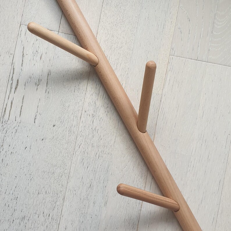 Wooden Coat Hanger Wall Mounted Coat Hanger Simple Etsy