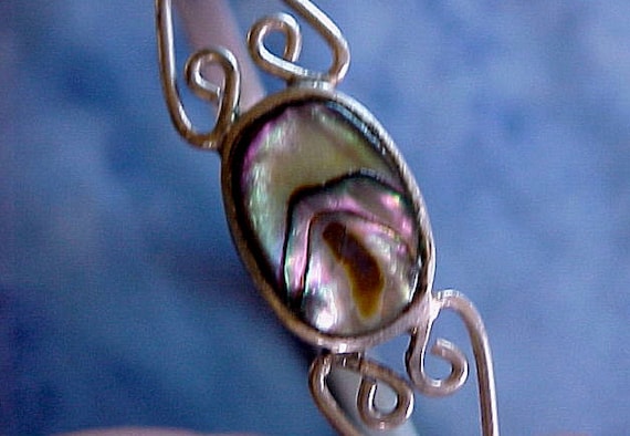 Vintage Hand Made Sterling Silver and Muti-color … - image 1