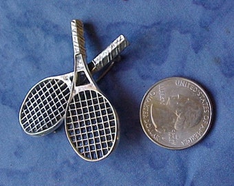 "Ernsthafter Tennis-Liebhaber-Pin aus 925er Silber."