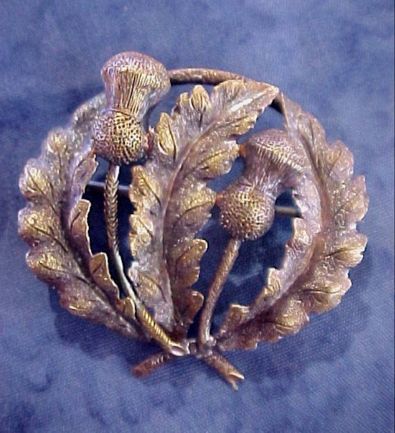 Enigmatic Vintage Rose Gold Scottish Detailed Thi… - image 5