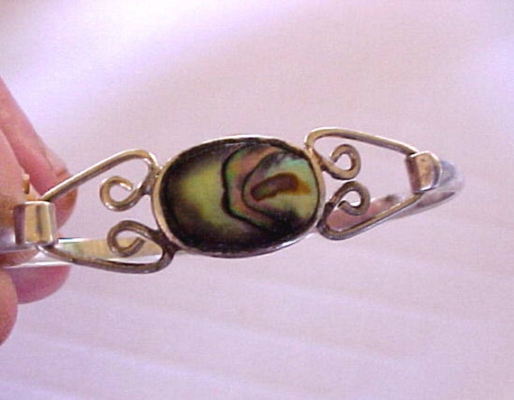 Vintage Hand Made Sterling Silver and Muti-color … - image 5