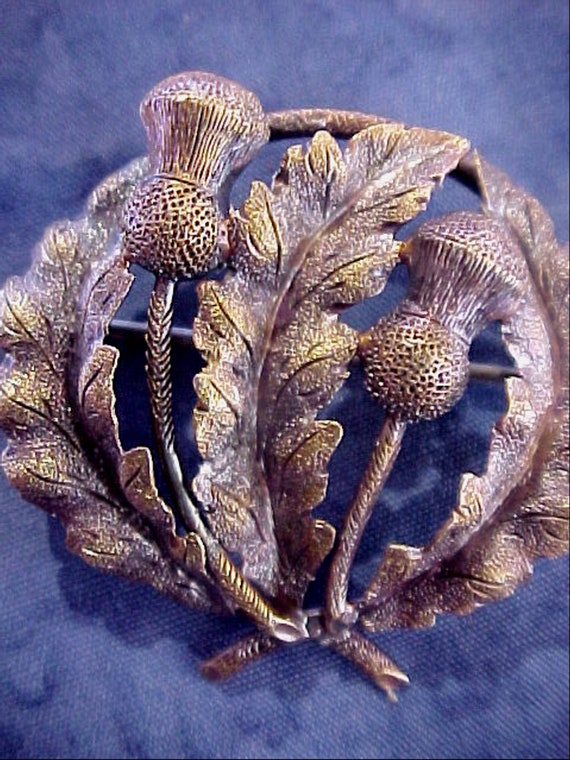 Enigmatic Vintage Rose Gold Scottish Detailed Thi… - image 4