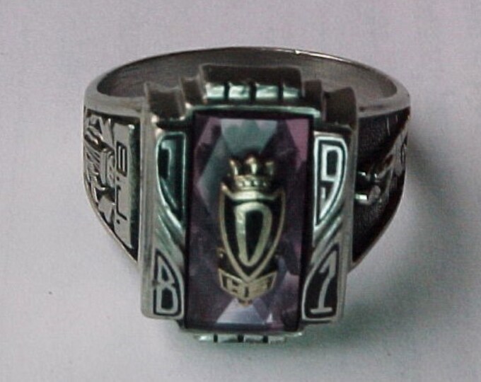 Vintage 1981 Herffjones Ultrium Class Ring Etsy