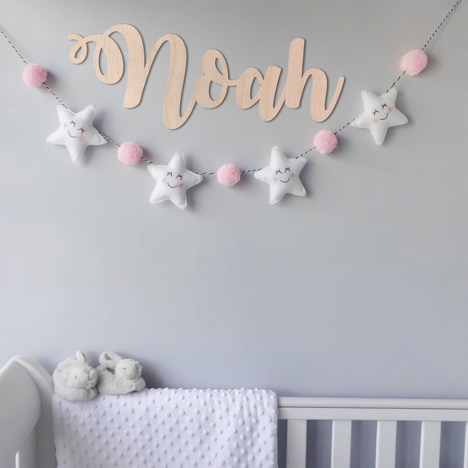 Custom Wood Name Sign Baby Boy Name Sign Nursery Name Sign - Etsy