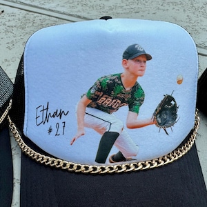 Niestandardowa czapka baseballowa Trucker ze zdjęciem