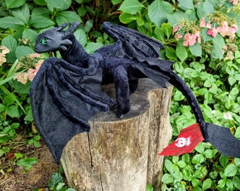 TO ORDER Toothless - How to train Dragon - night fury -  Poseable Art Doll - Dragon doll (available made to order, see below for more info)