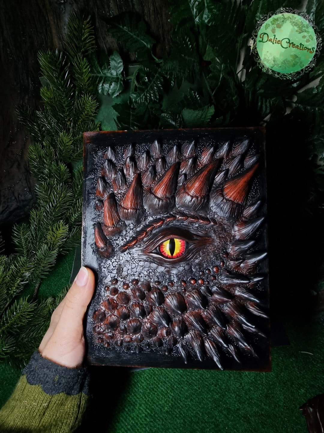 Dragon Jewelry Box Look Like Book BIG Dragon Box Fantasy Etsy