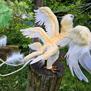 TO ORDER Thunderbird - fantasy artdoll, artdoll fantastic creatures, fantasy beast, polymer clay HP artdoll