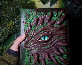 Dragon Jewelry box look like book BIG - Dragon box - fantasy box-  Magic book of witches - Deagon sculpture - Dragon eye - dragon decoration