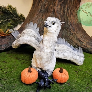 TO ORDER Hippogriff - wizard HP world fanart ArtDoll - poseable ArtDoll creature - fantastic beast - poseable doll - Griffin dragon