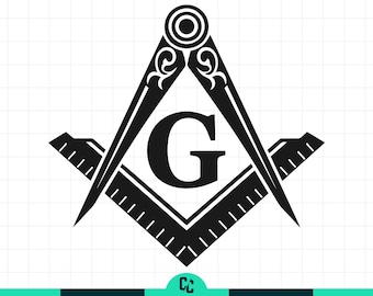 Vrijmetselaarsvierkant en kompassen Svg, vrijmetselaars Svg, vrijmetselarij symbool, groots architect, vrijmetselaarsloge gesneden bestand, vrijmetselaar Png, G-symbool Svg