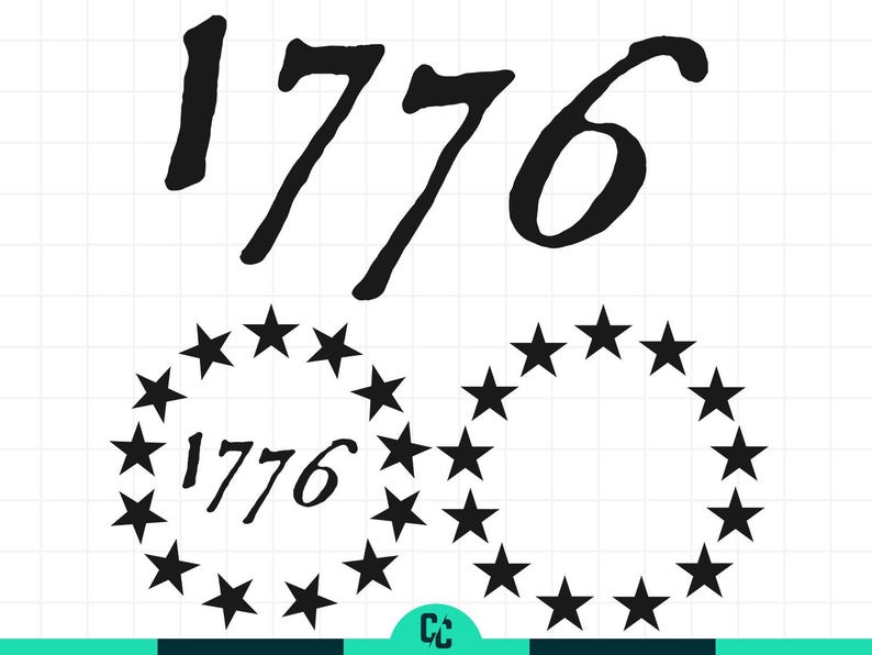 1776 Svg, Betsy Ross Stars Svg, American Revolution 13 Stars, Patriotic ...