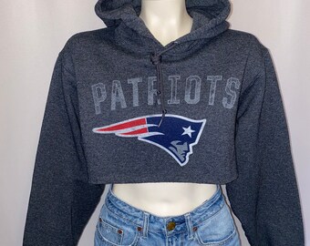 patriots cropped hoodie