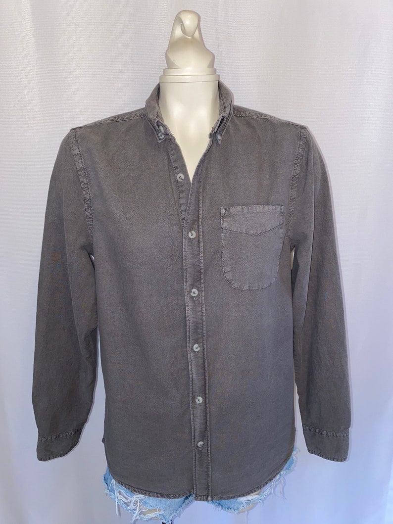 TX Graphic Back Button Down Shirt Adair\u2019s Saloon Dallas Size M