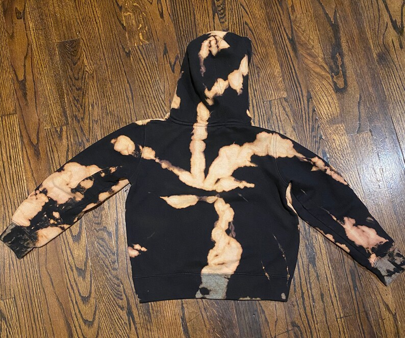 Size S Kids Bleached Pittsburgh Penguins Hockey Hoodie