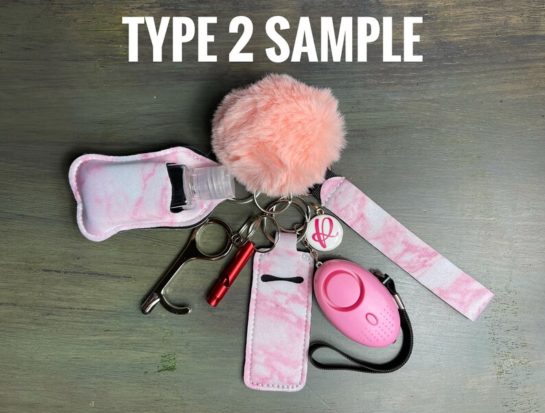 SAFETY PROTECTION KEYCHAINS Safety Keychain Monogrammed Etsy