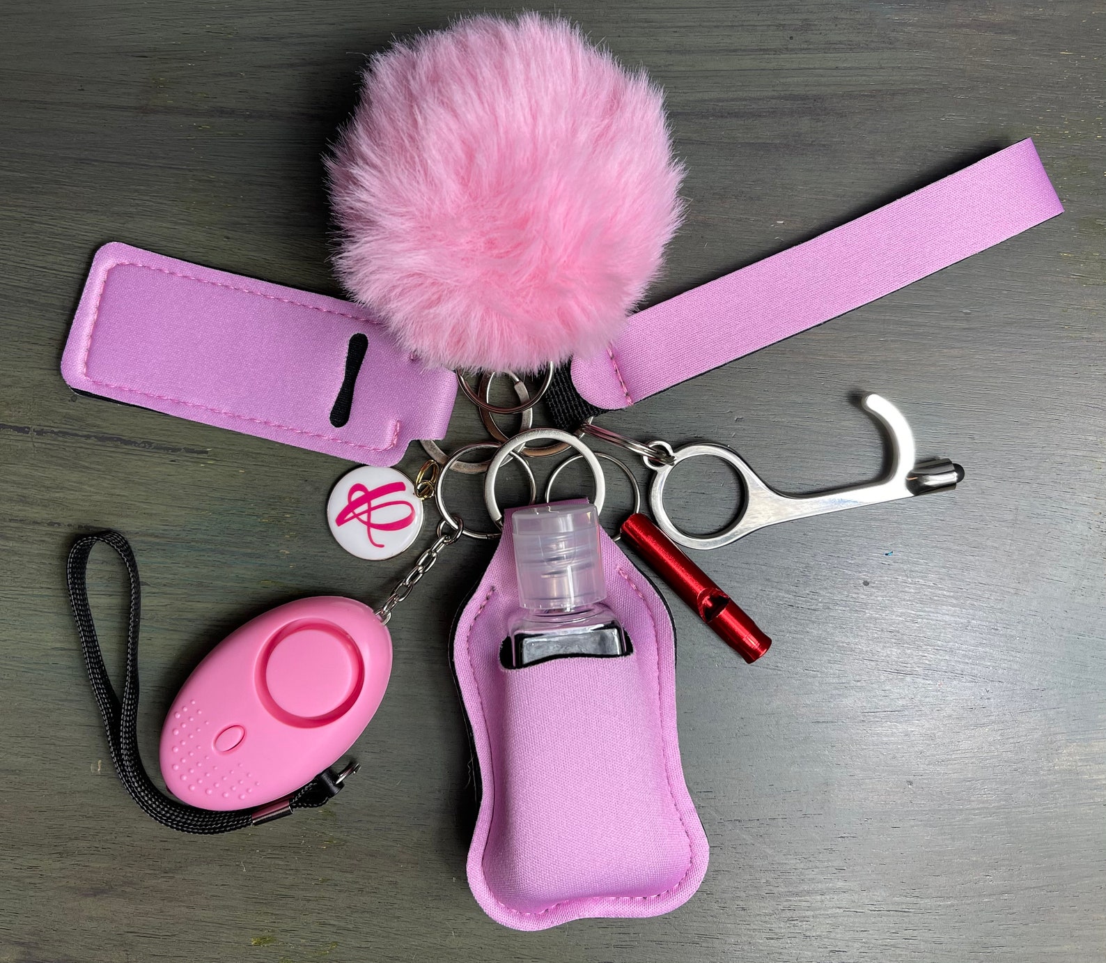 SAFETY PROTECTION KEYCHAINS Set Utility Keychain Protection Etsy