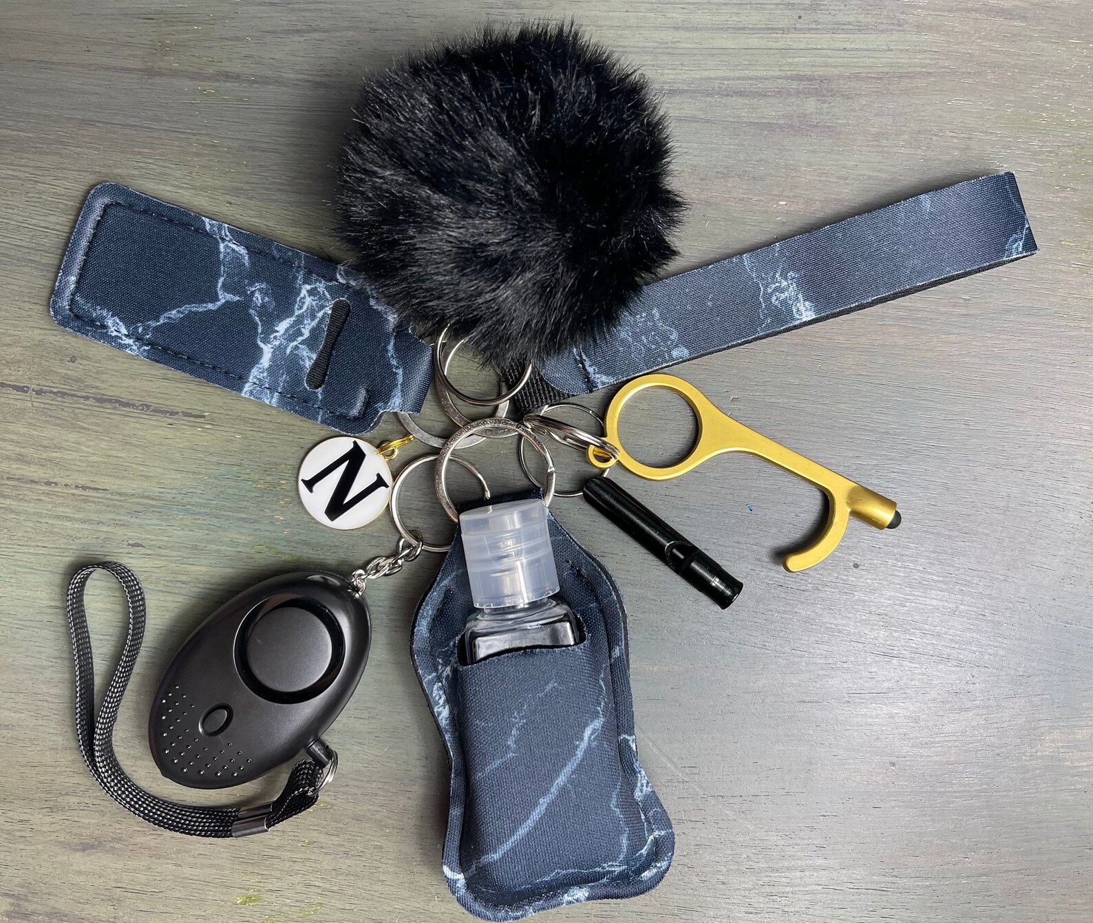 SAFETY PROTECTION KEYCHAINS Set Utility Keychain Protection Etsy