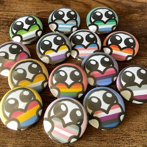 Yippee Pride Heart Badges