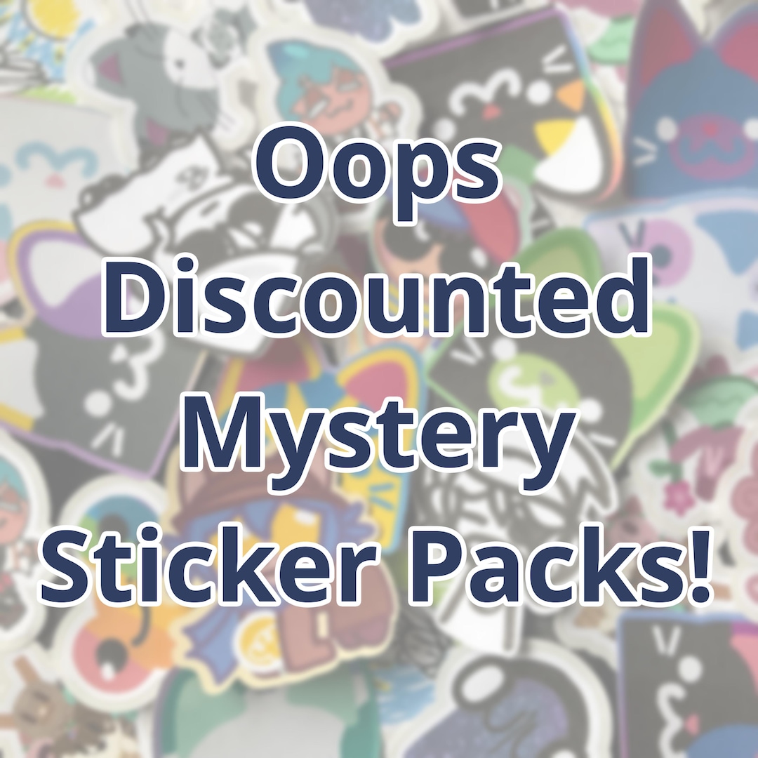 Woops Sticker Pack Oops Discounted Stickers - Mystery Pack! - Etsy